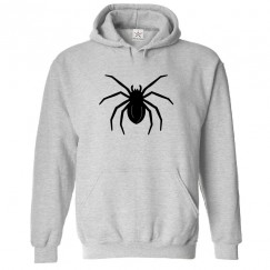 Black Tarantula Spider Classic Unisex Kids and Adults Pullover Hoodie for Halloween									 									 									